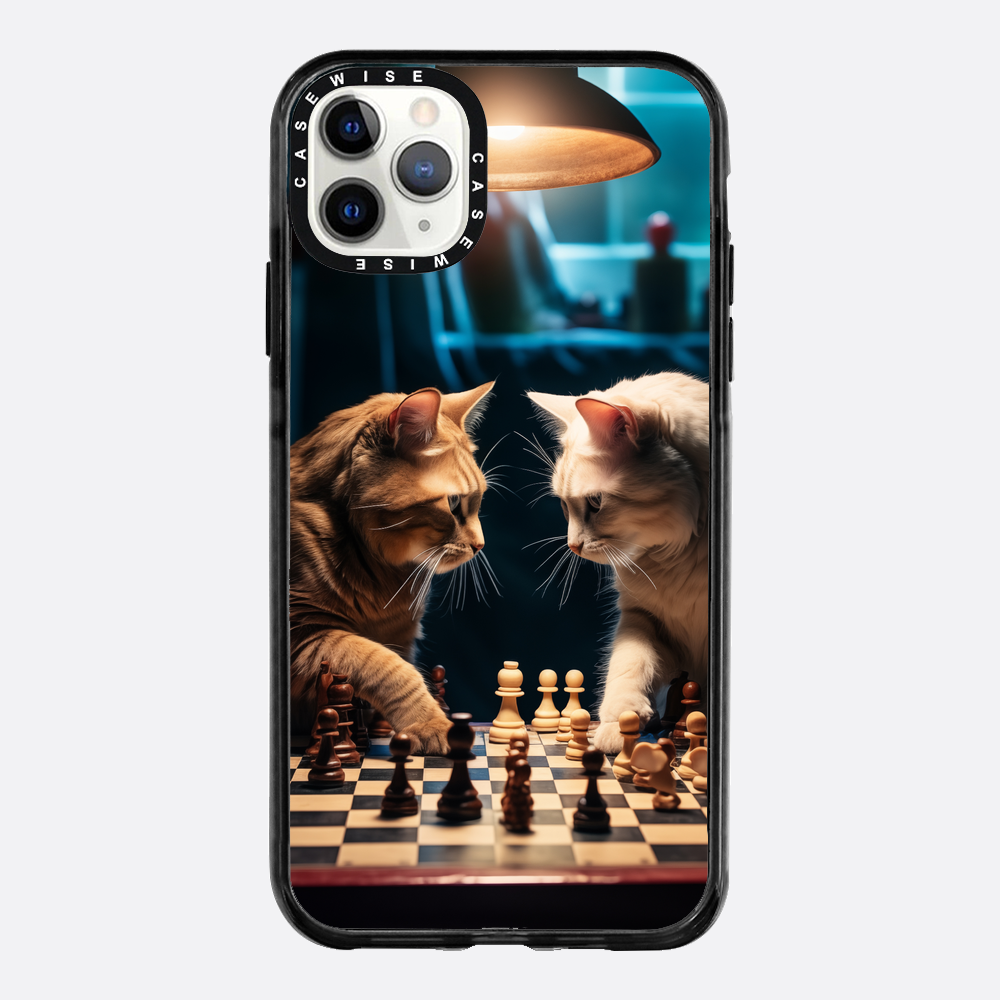 Katzen spielen Schach - Hülle