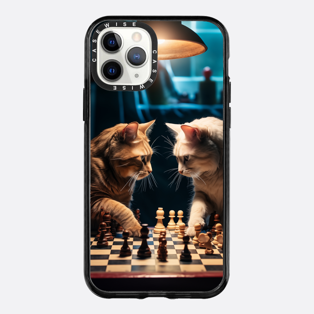 Katzen spielen Schach - Hülle