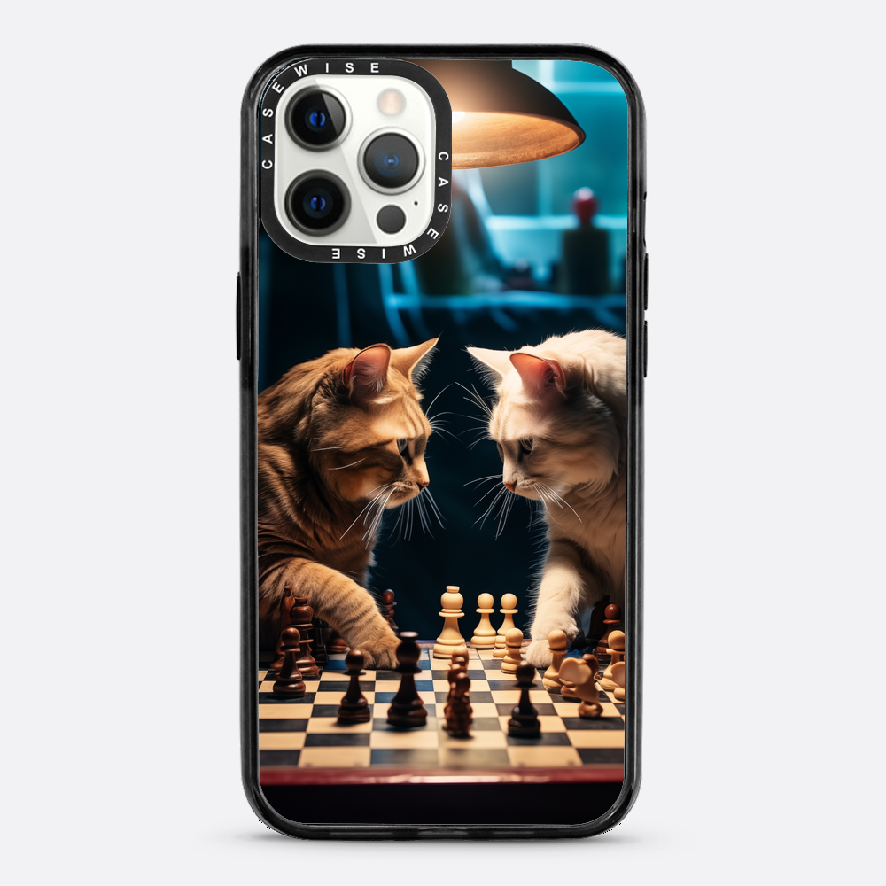 Katzen spielen Schach - Hülle