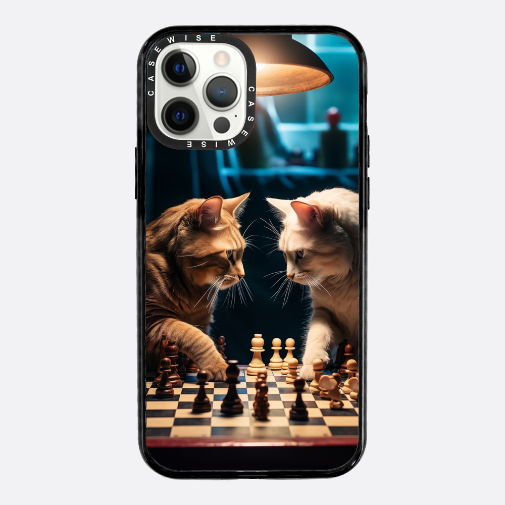 Katzen spielen Schach - Hülle