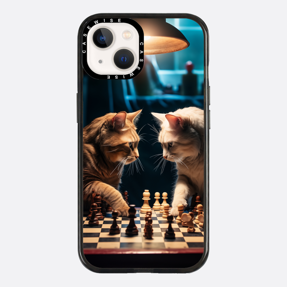 Katzen spielen Schach - Hülle