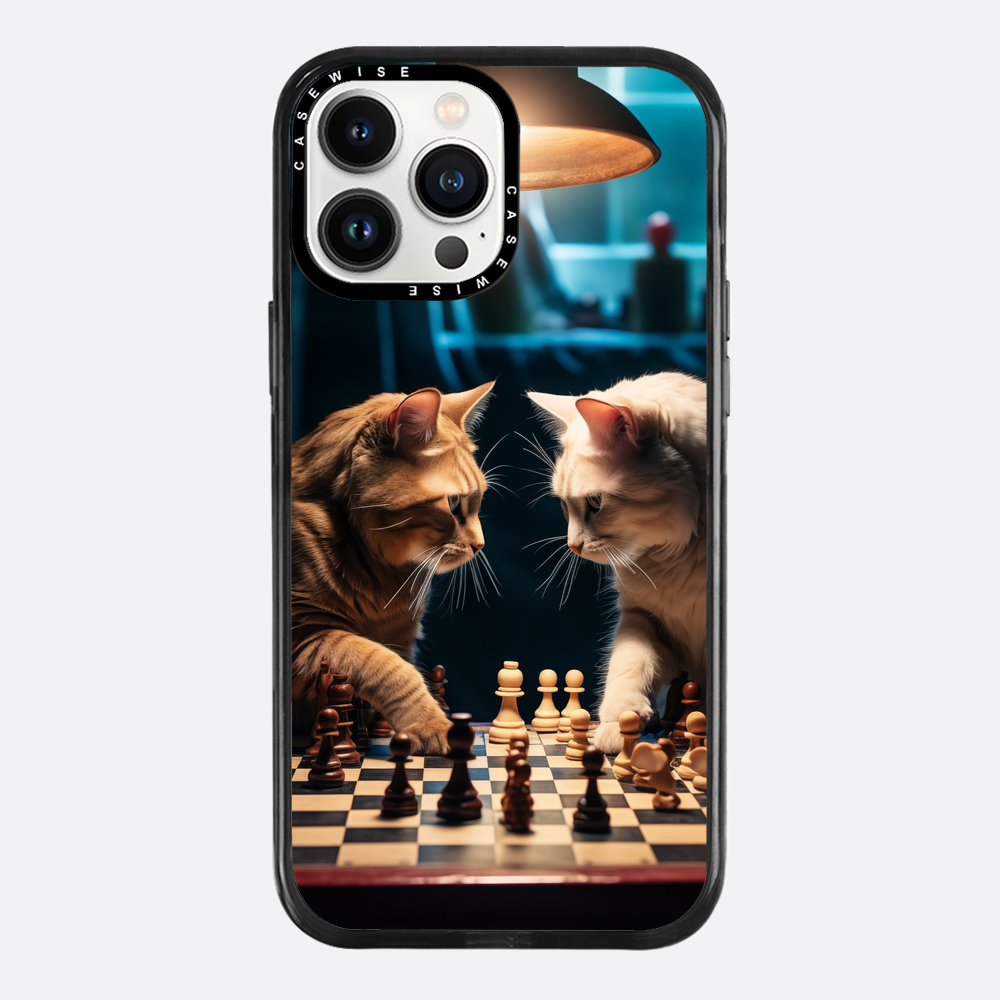 Katzen spielen Schach - Hülle