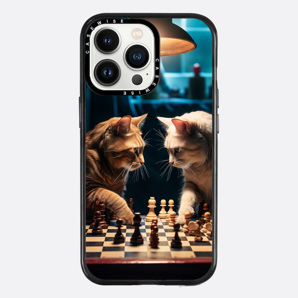 Katzen spielen Schach - Hülle