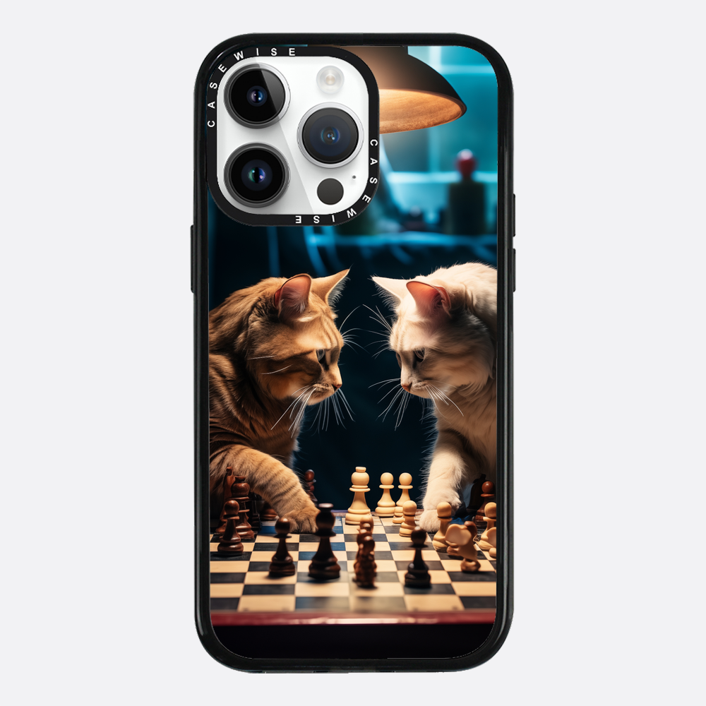 Katzen spielen Schach - Hülle