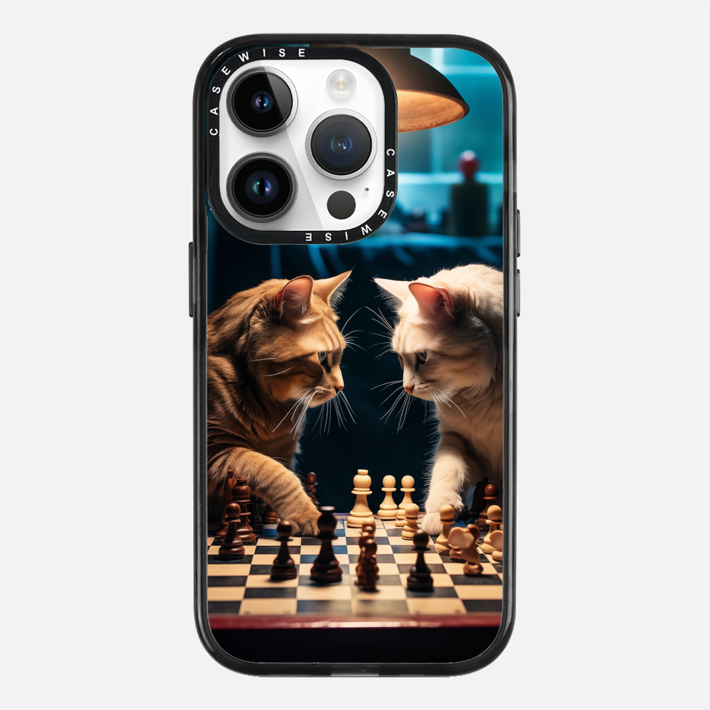 Katzen spielen Schach - Hülle