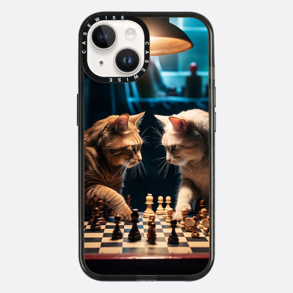Katzen spielen Schach - Hülle