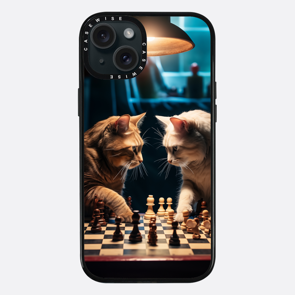 Katzen spielen Schach - Hülle