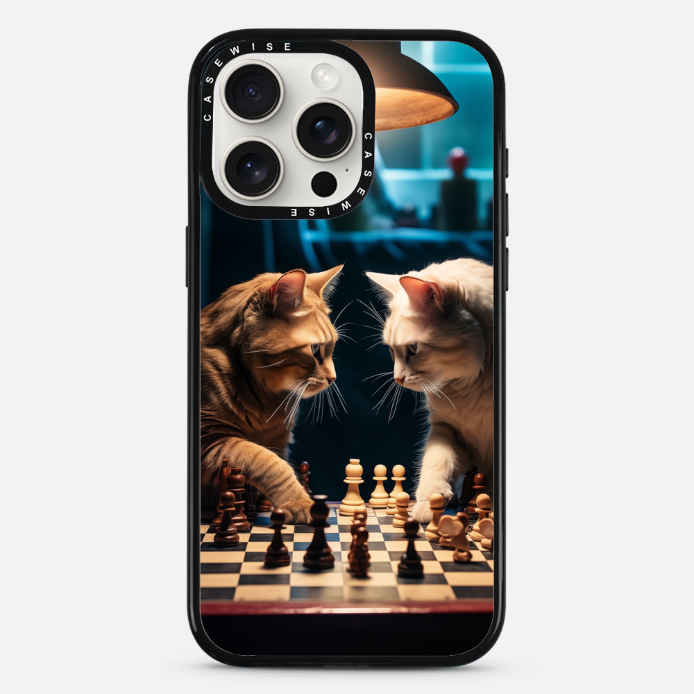 Katzen spielen Schach - Hülle