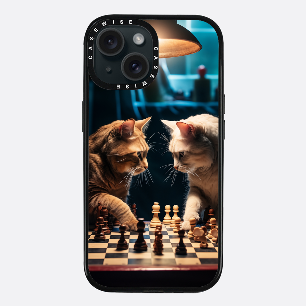 Katzen spielen Schach - Hülle