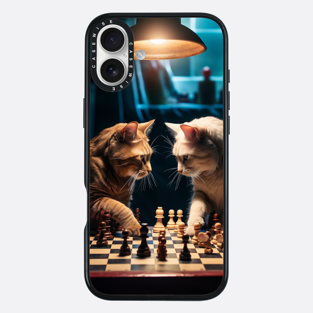 Katzen spielen Schach - Hülle