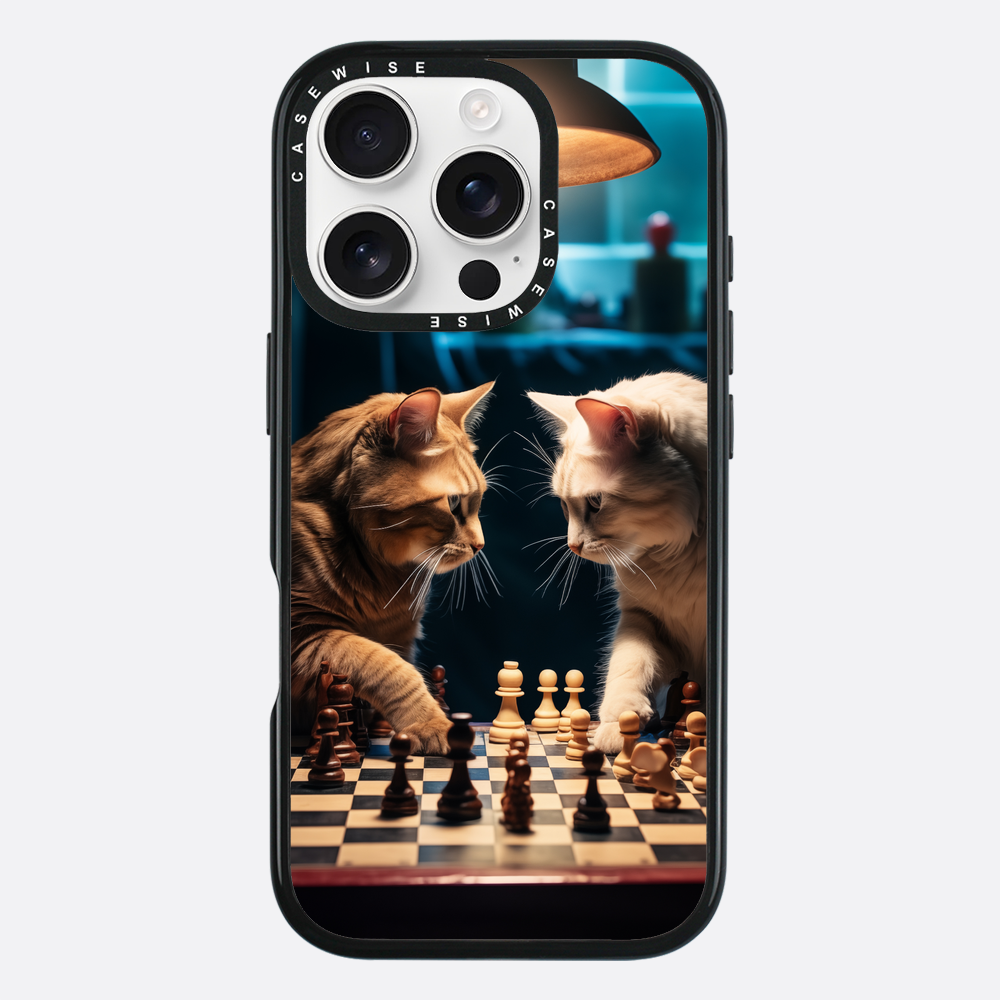 Katzen spielen Schach - Hülle