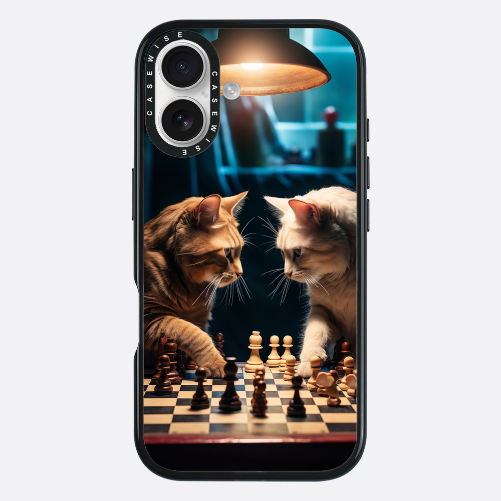 Katzen spielen Schach - Hülle