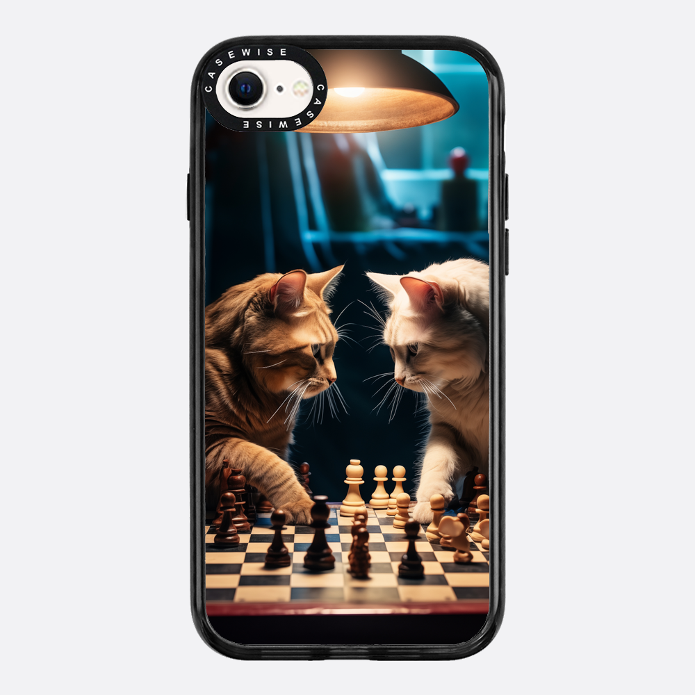 Katzen spielen Schach - Hülle