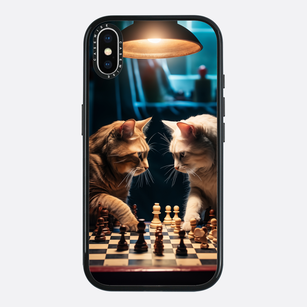 Katzen spielen Schach - Hülle