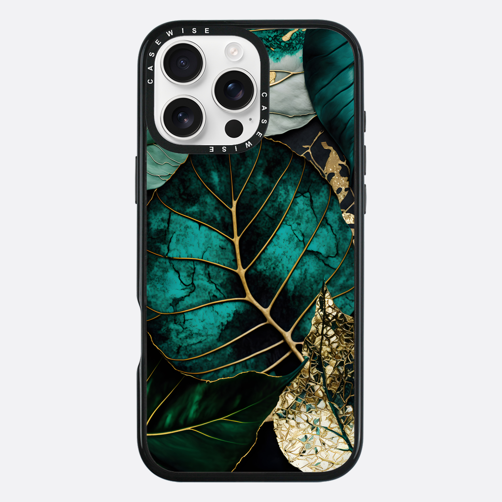 Abstrakte botanische Goldkunst - Hülle