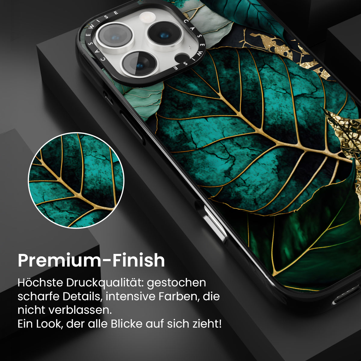 Abstrakte botanische Goldkunst - Hülle