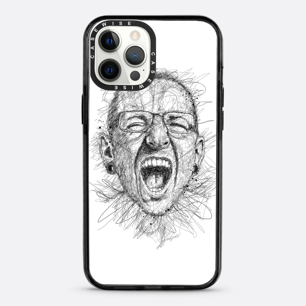 Digital Scribble Art Design, inspiriert von Chester Bennington - Hülle