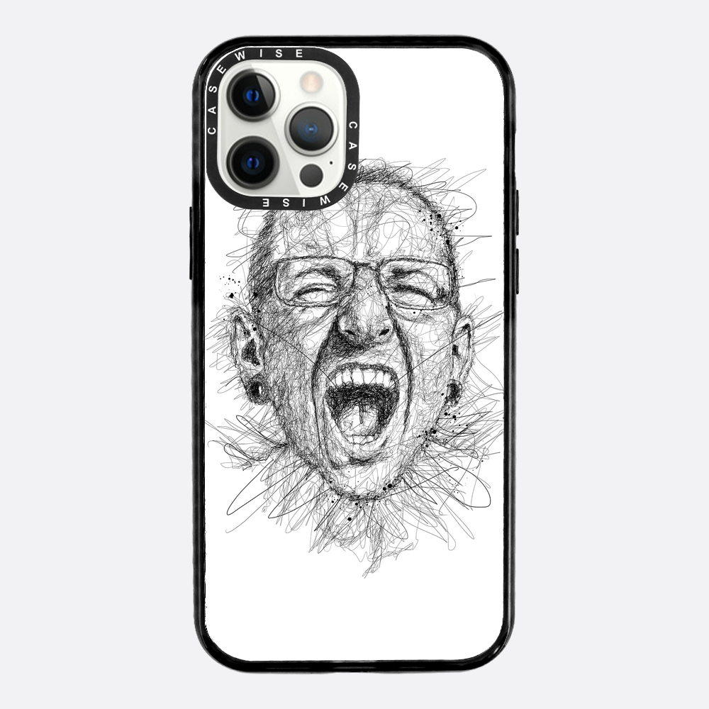 Digital Scribble Art Design, inspiriert von Chester Bennington - Hülle