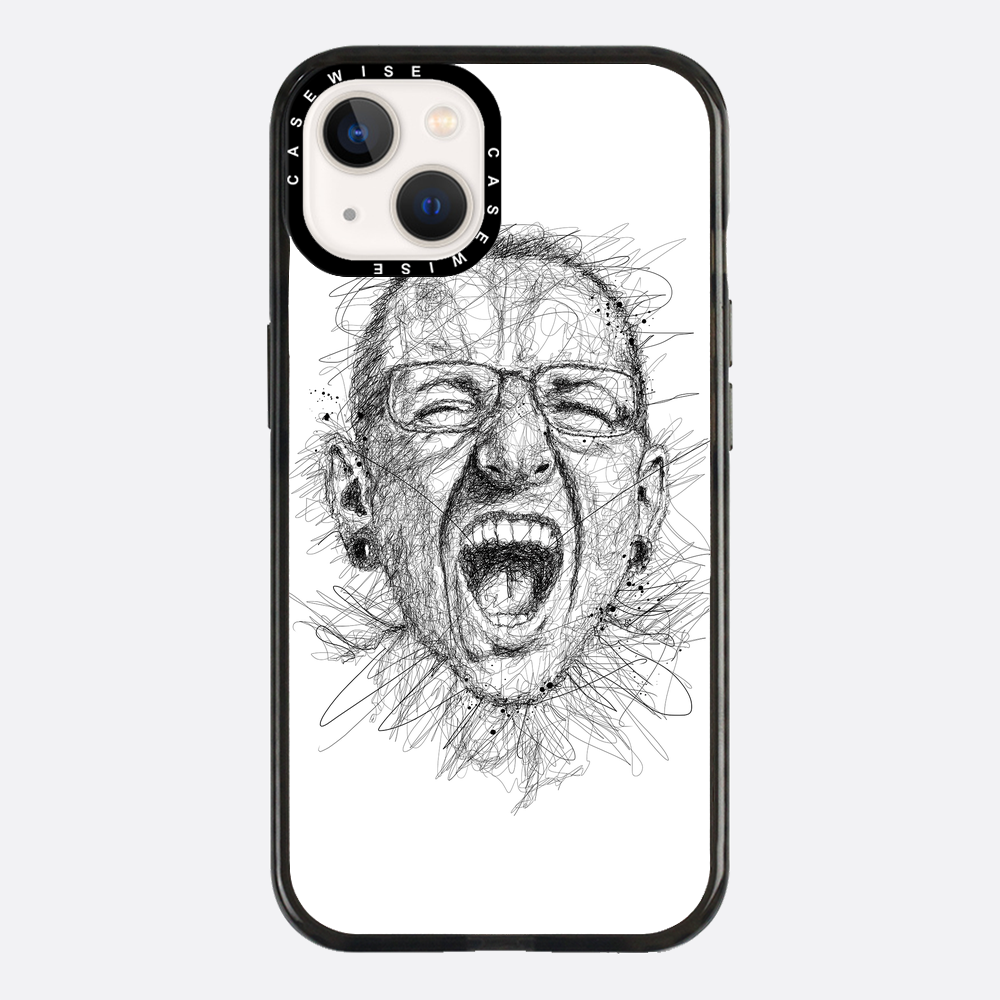 Digital Scribble Art Design, inspiriert von Chester Bennington - Hülle