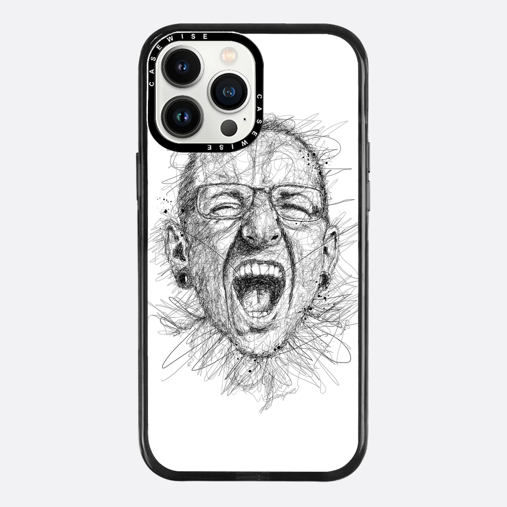 Digital Scribble Art Design, inspiriert von Chester Bennington - Hülle