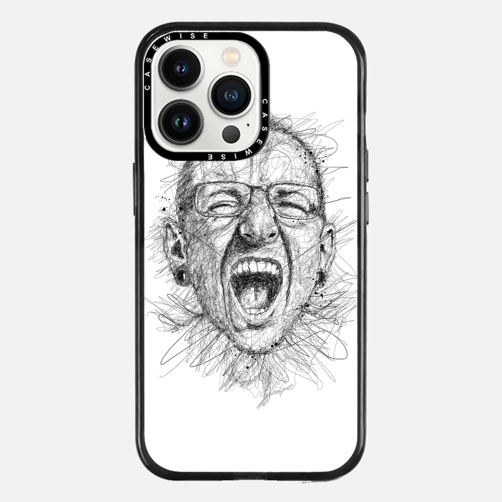 Digital Scribble Art Design, inspiriert von Chester Bennington - Hülle