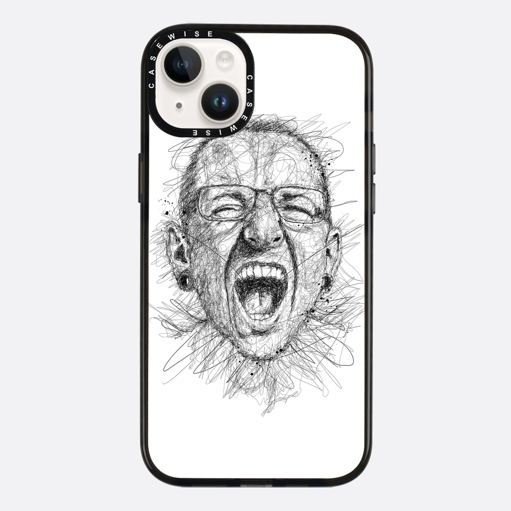 Digital Scribble Art Design, inspiriert von Chester Bennington - Hülle