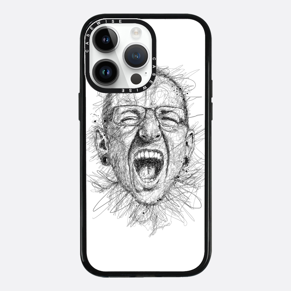 Digital Scribble Art Design, inspiriert von Chester Bennington - Hülle
