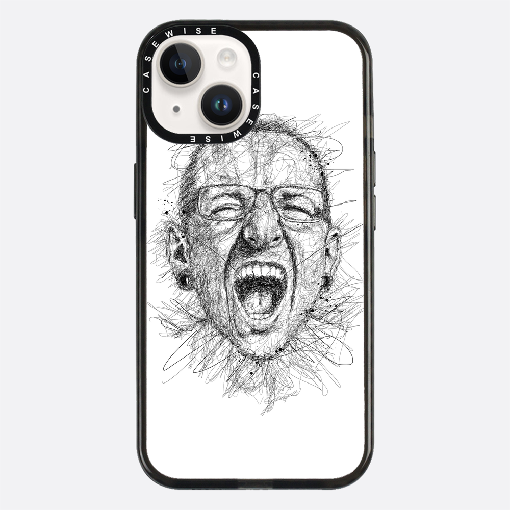 Digital Scribble Art Design, inspiriert von Chester Bennington - Hülle
