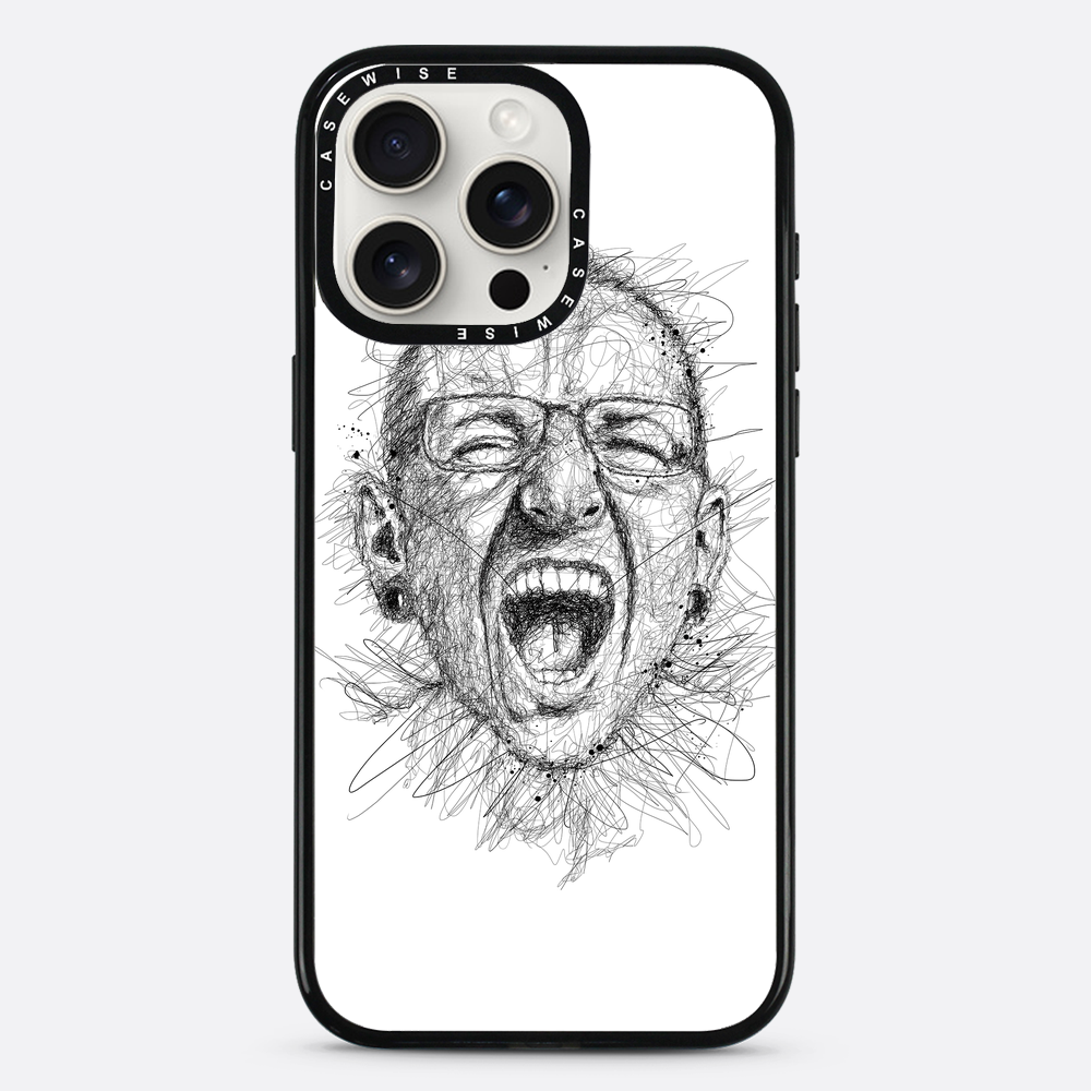 Digital Scribble Art Design, inspiriert von Chester Bennington - Hülle