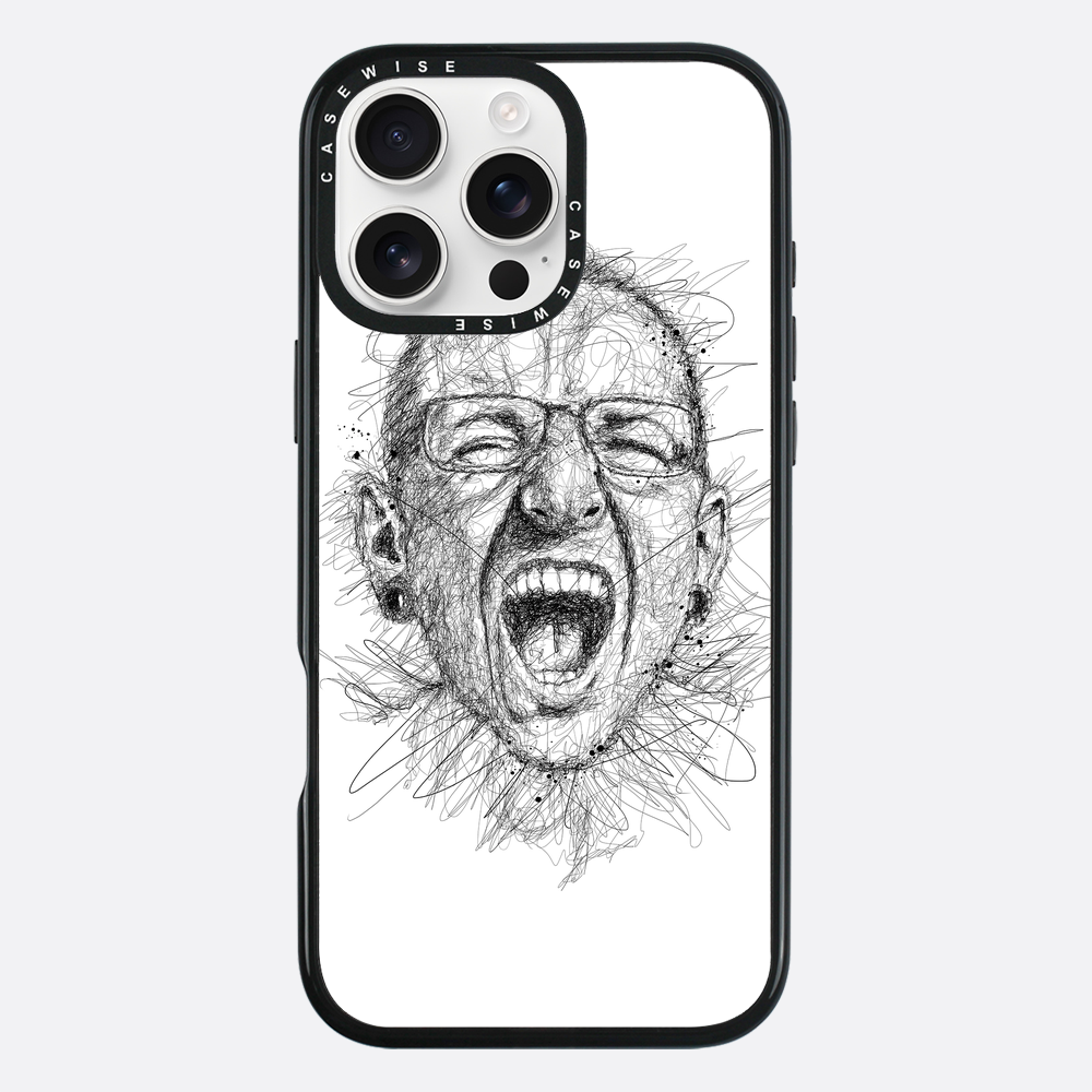 Digital Scribble Art Design, inspiriert von Chester Bennington - Hülle