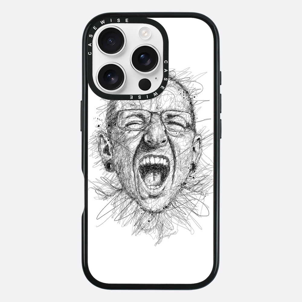 Digital Scribble Art Design, inspiriert von Chester Bennington - Hülle