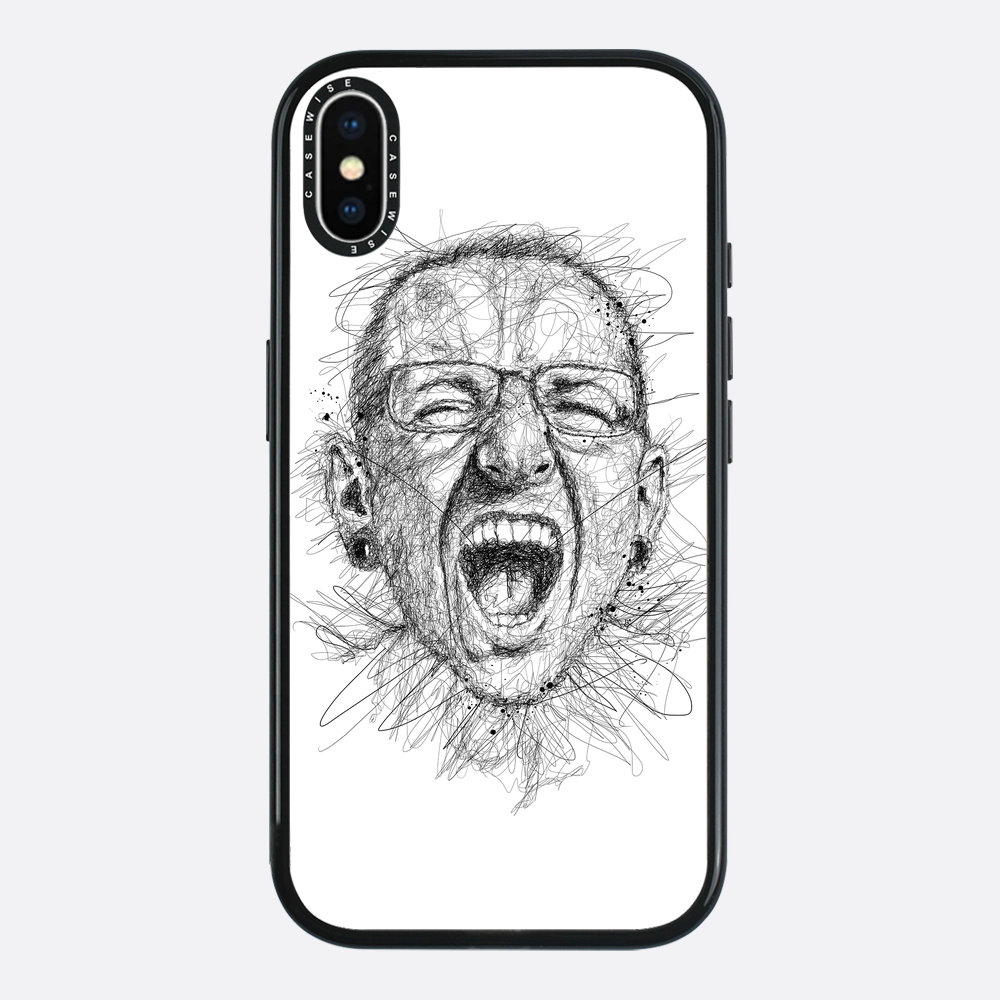 Digital Scribble Art Design, inspiriert von Chester Bennington - Hülle
