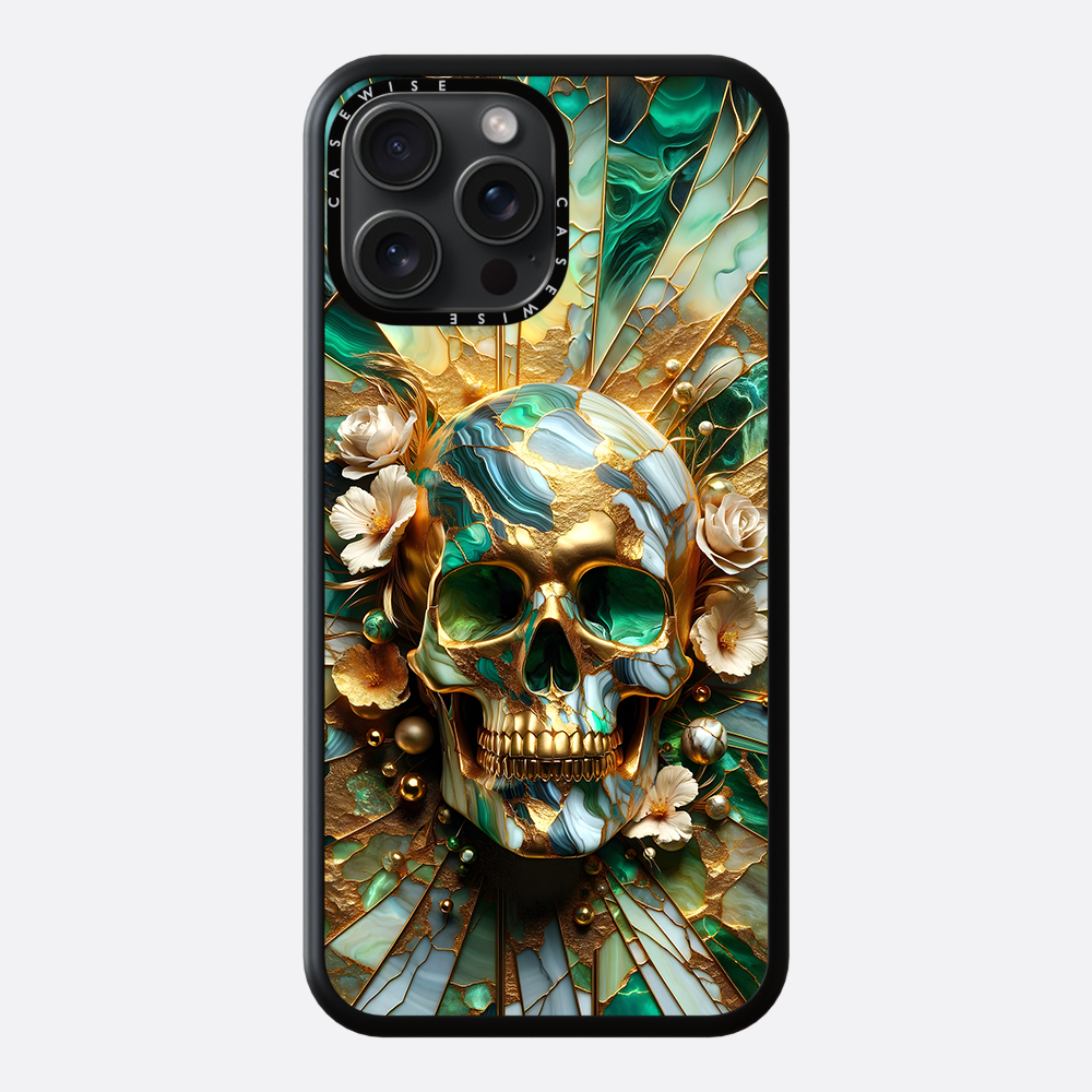 Abstract Floral Gold Skull - Hülle