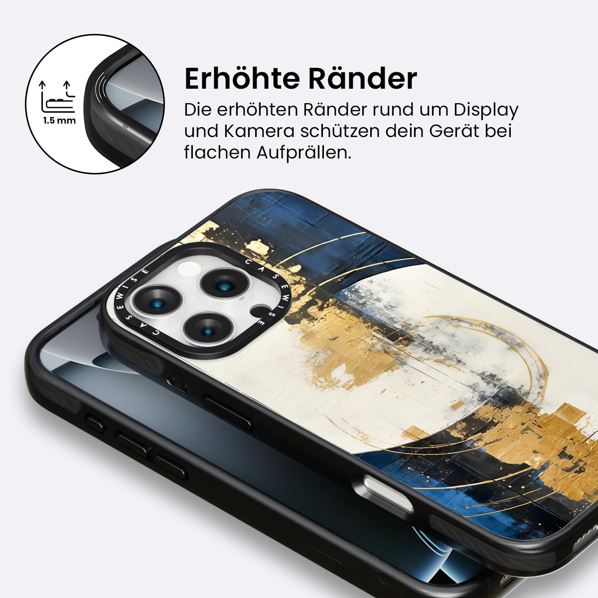 Abstrakte Kunst lodernde Sonne - Hülle