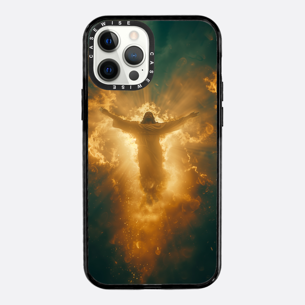 Jesus Christus glüht in den Wolken - Hülle