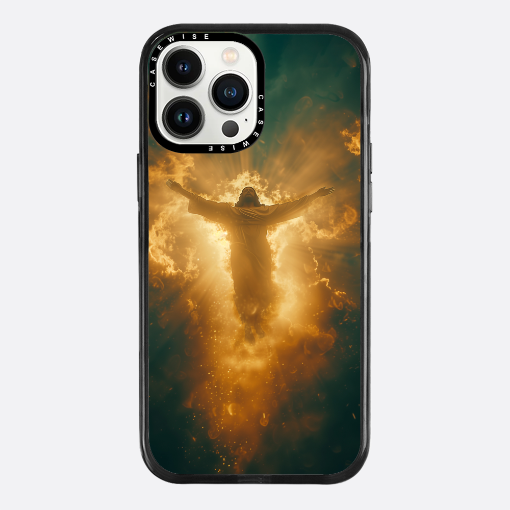 Jesus Christus glüht in den Wolken - Hülle