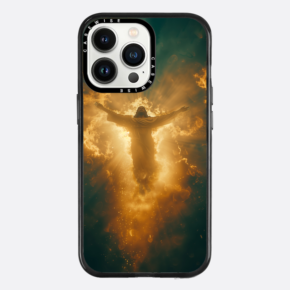 Jesus Christus glüht in den Wolken - Hülle