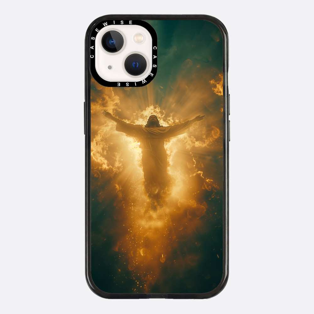 Jesus Christus glüht in den Wolken - Hülle