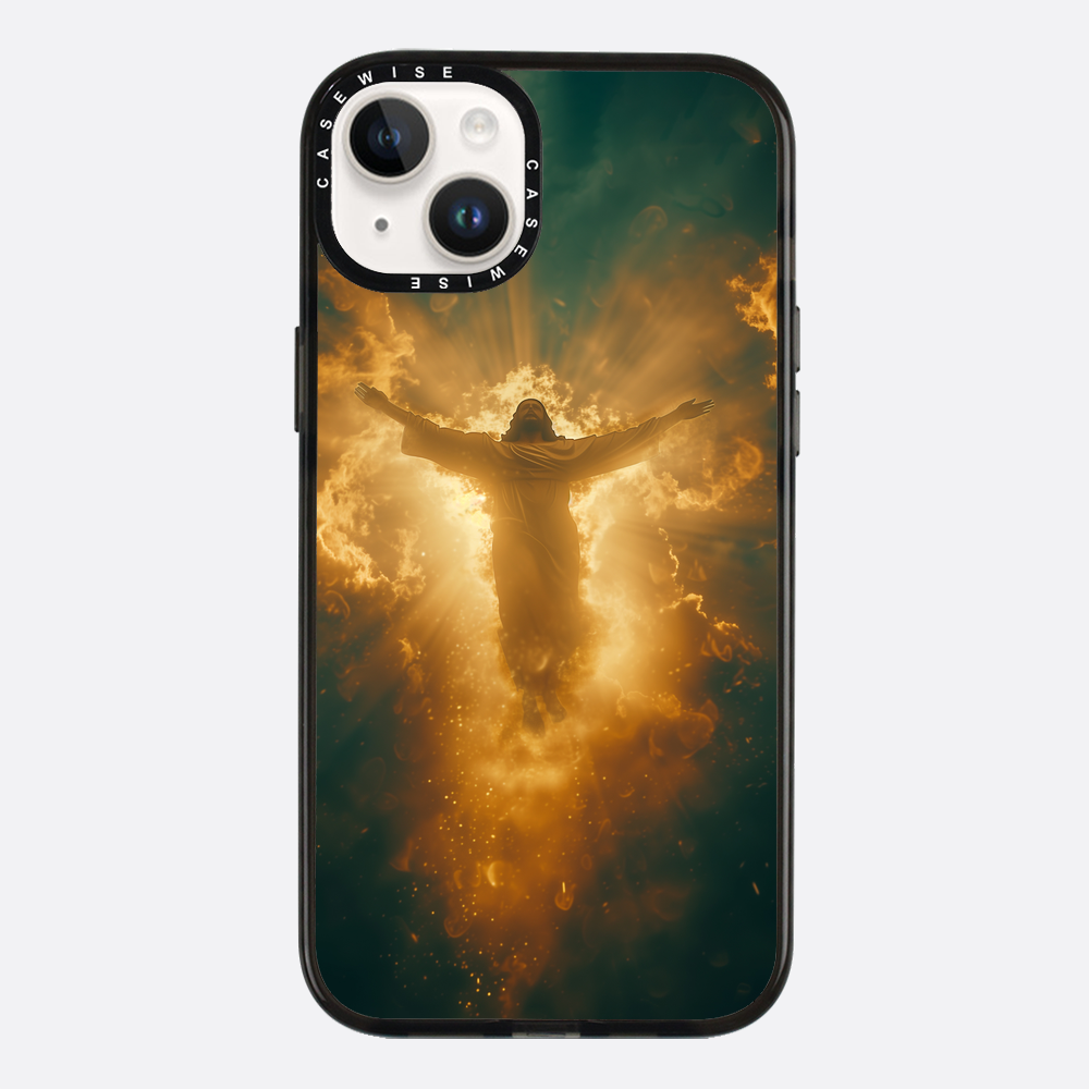 Jesus Christus glüht in den Wolken - Hülle