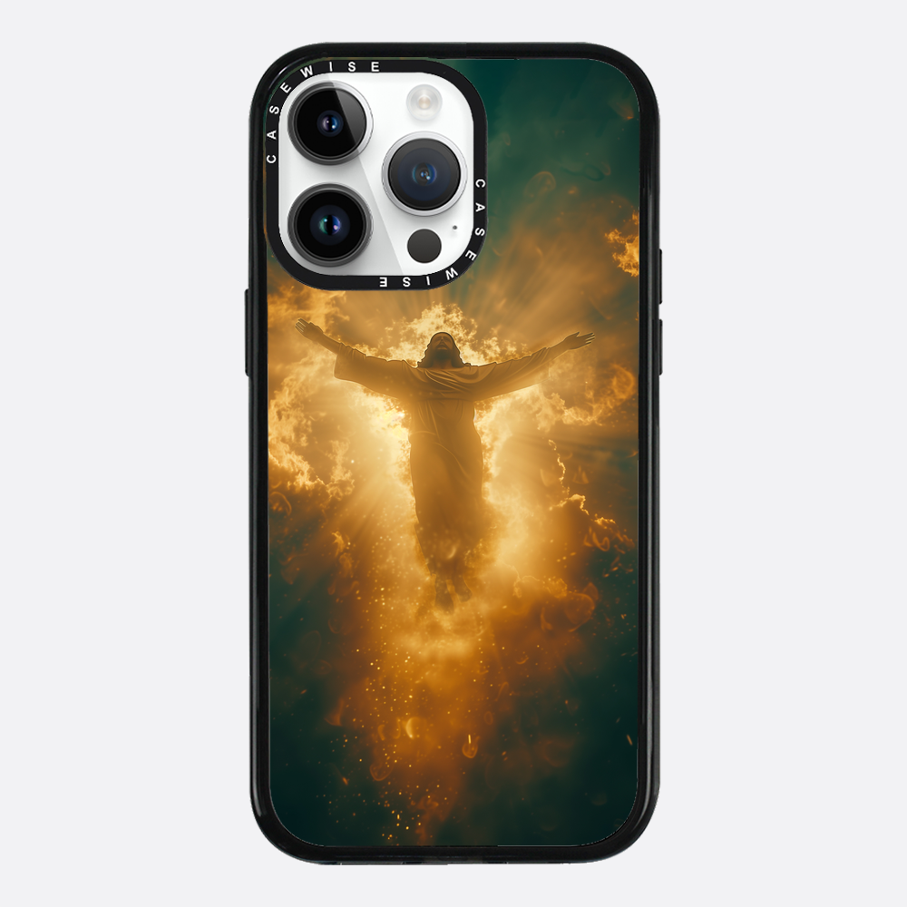 Jesus Christus glüht in den Wolken - Hülle