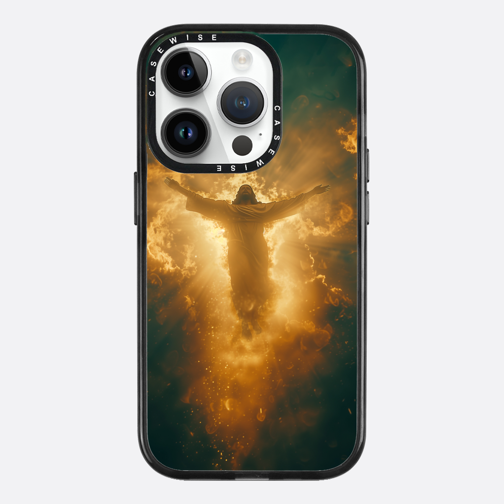 Jesus Christus glüht in den Wolken - Hülle
