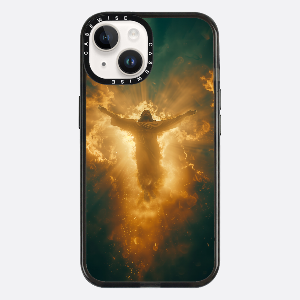 Jesus Christus glüht in den Wolken - Hülle