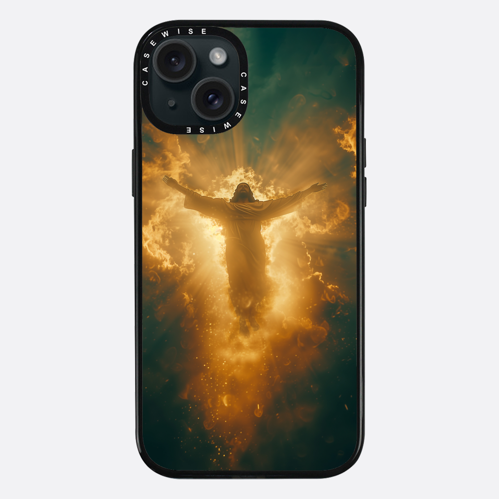 Jesus Christus glüht in den Wolken - Hülle