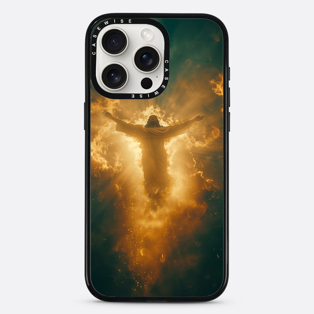 Jesus Christus glüht in den Wolken - Hülle