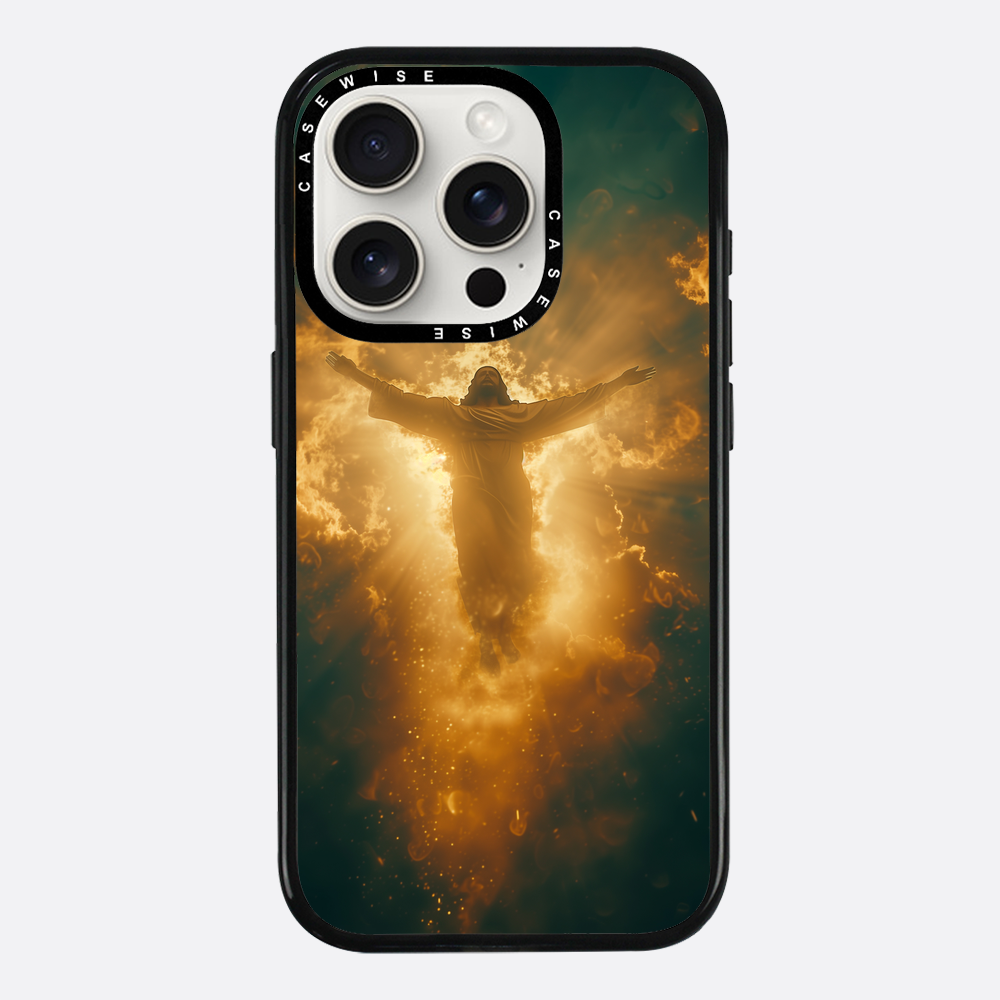 Jesus Christus glüht in den Wolken - Hülle