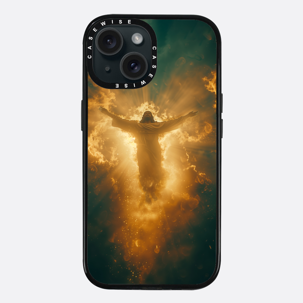 Jesus Christus glüht in den Wolken - Hülle