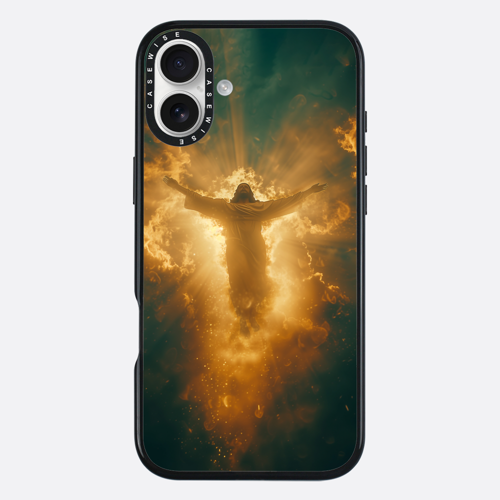 Jesus Christus glüht in den Wolken - Hülle