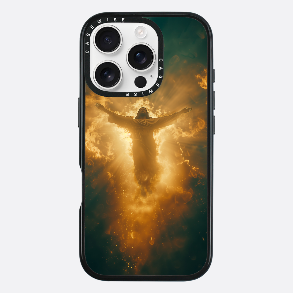 Jesus Christus glüht in den Wolken - Hülle
