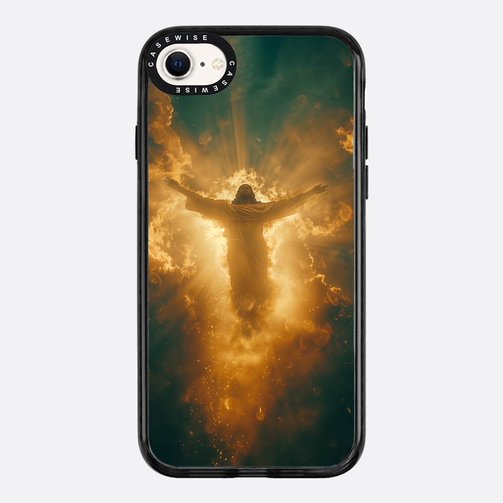 Jesus Christus glüht in den Wolken - Hülle