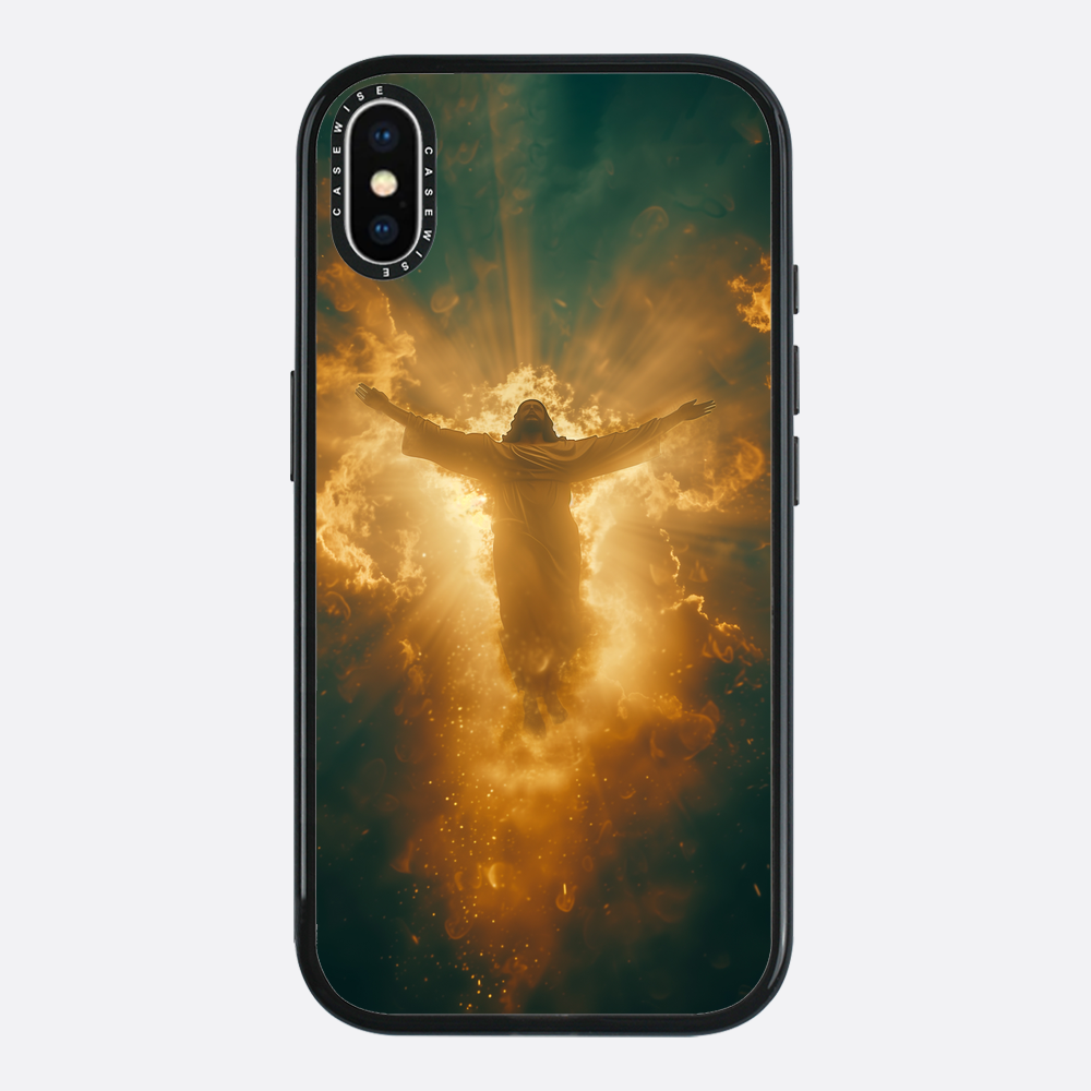 Jesus Christus glüht in den Wolken - Hülle